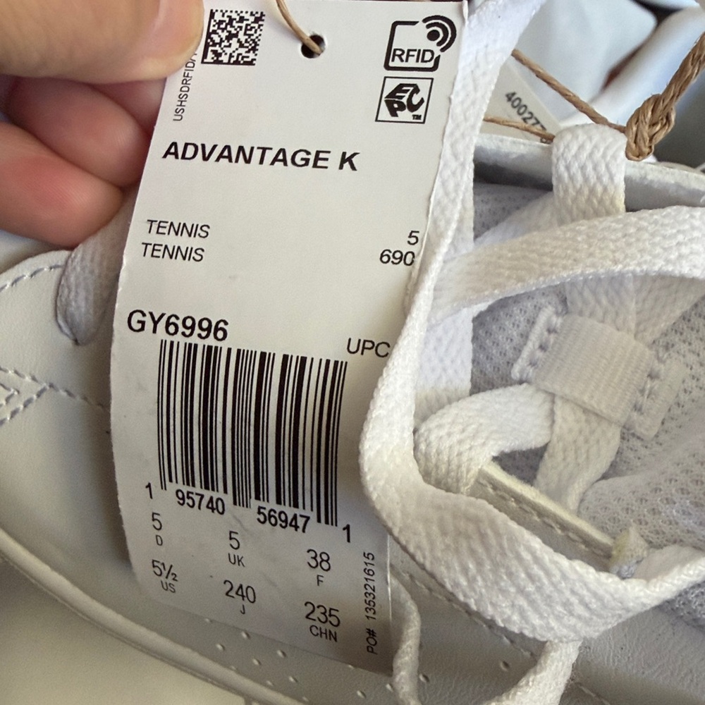Adidas‎ Advantage 2.0 Pink New Size 5.5 - Picture 8 of 9